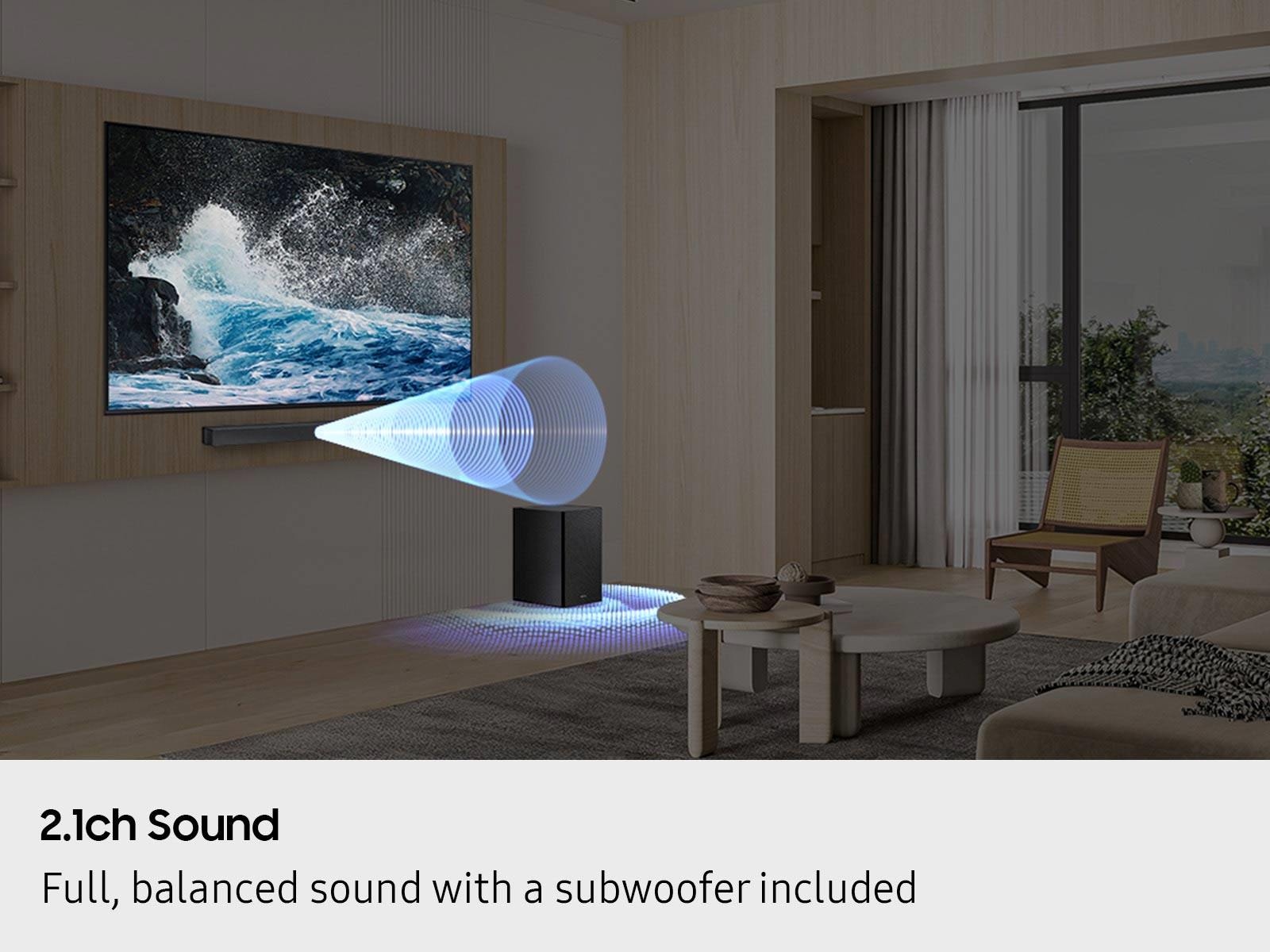 B-series Soundbar HW-B550F 2.1 ch Subwoofer (2025) Black