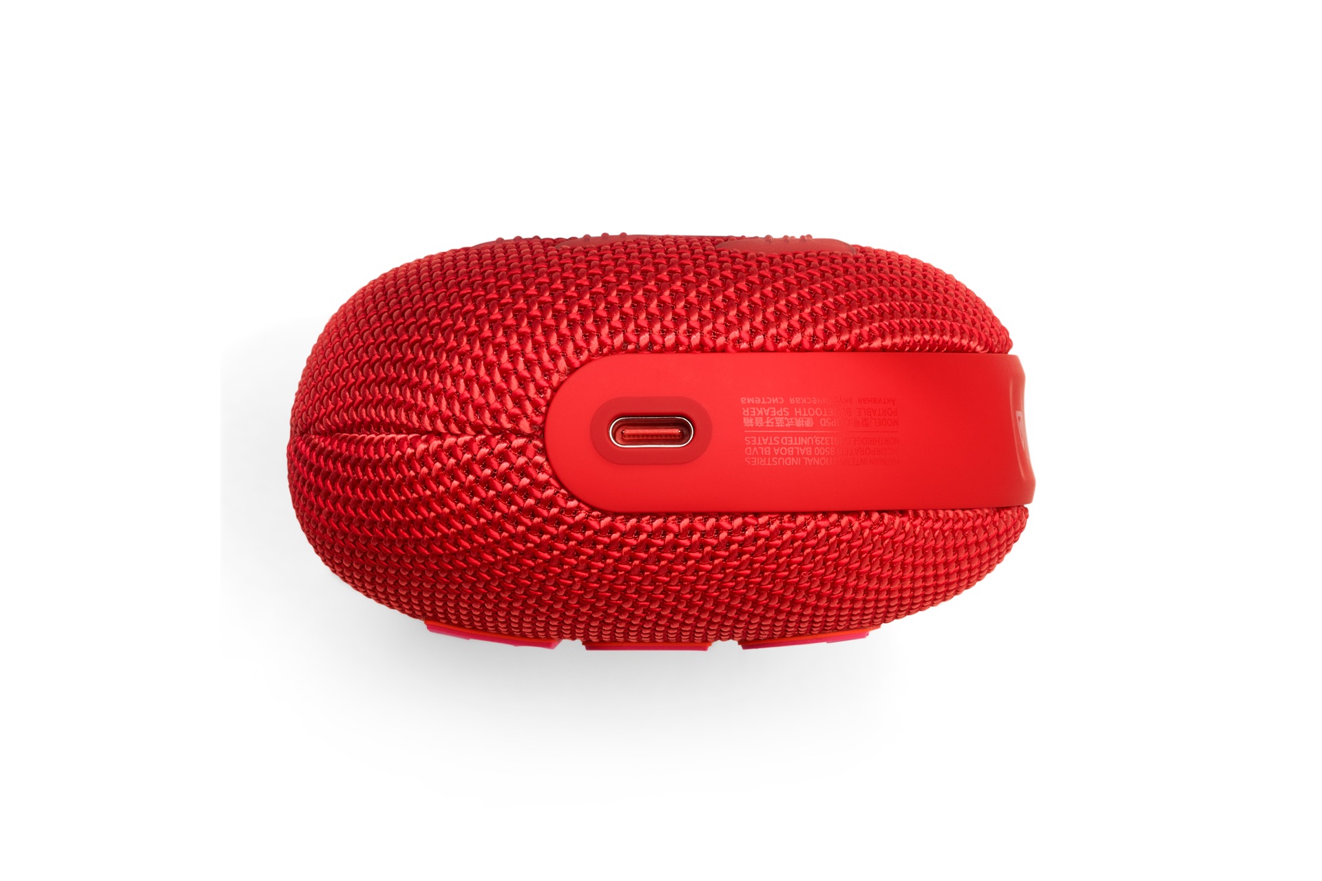 JBL Clip 5 Portable Bluetooth Speaker Bottom Red 
