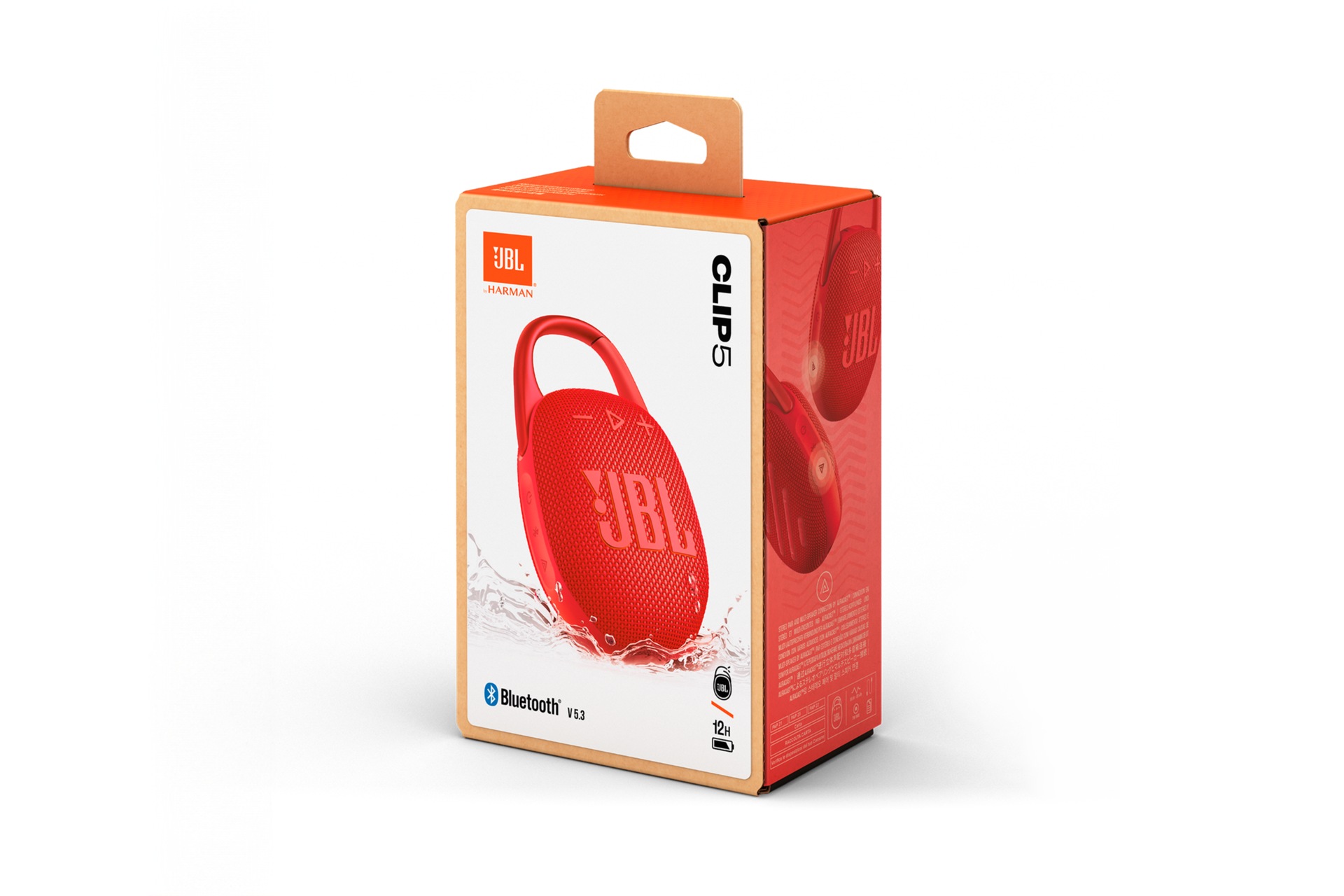 JBL Clip 5 Portable Bluetooth Speaker Box Red 