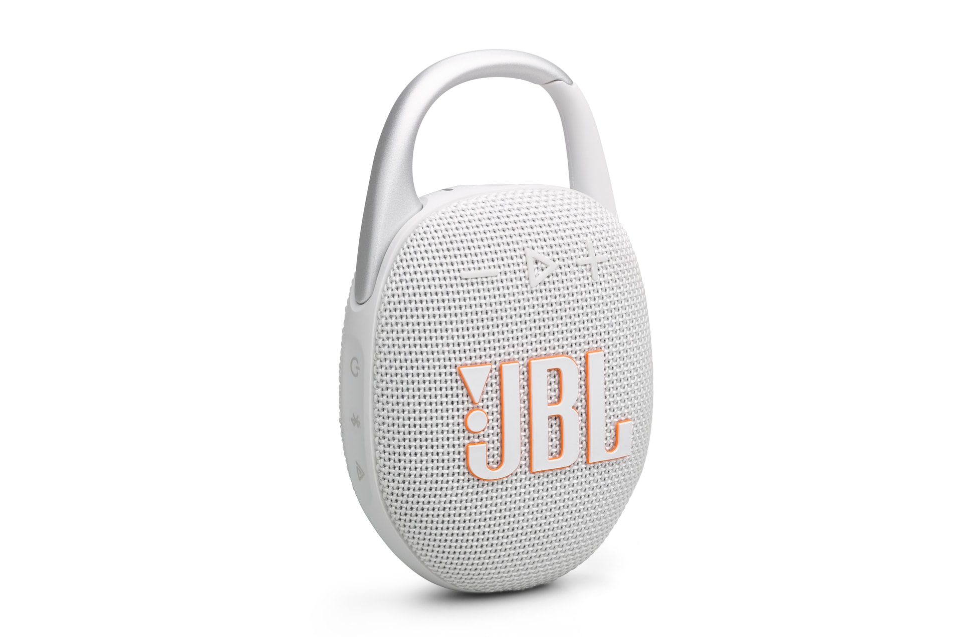 JBL Clip 5 Portable Bluetooth Speaker Hero White 