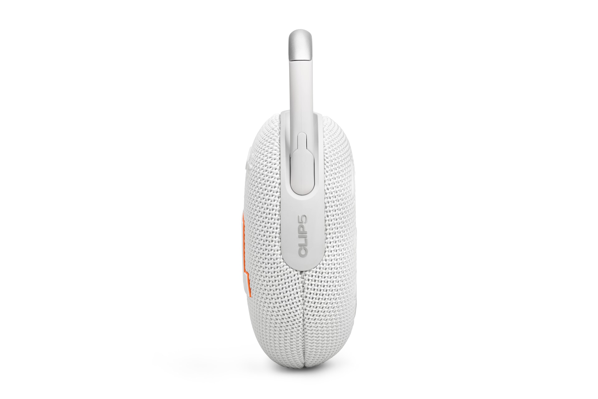 JBL Clip 5 Portable Bluetooth Speaker Right White 