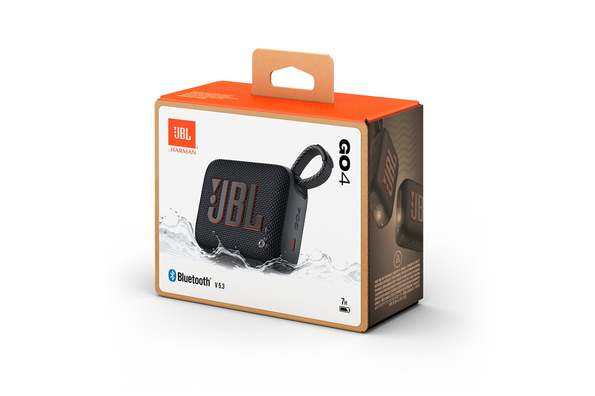 JBL Go 4 Portable Bluetooth Speaker Box-Rightview Black 