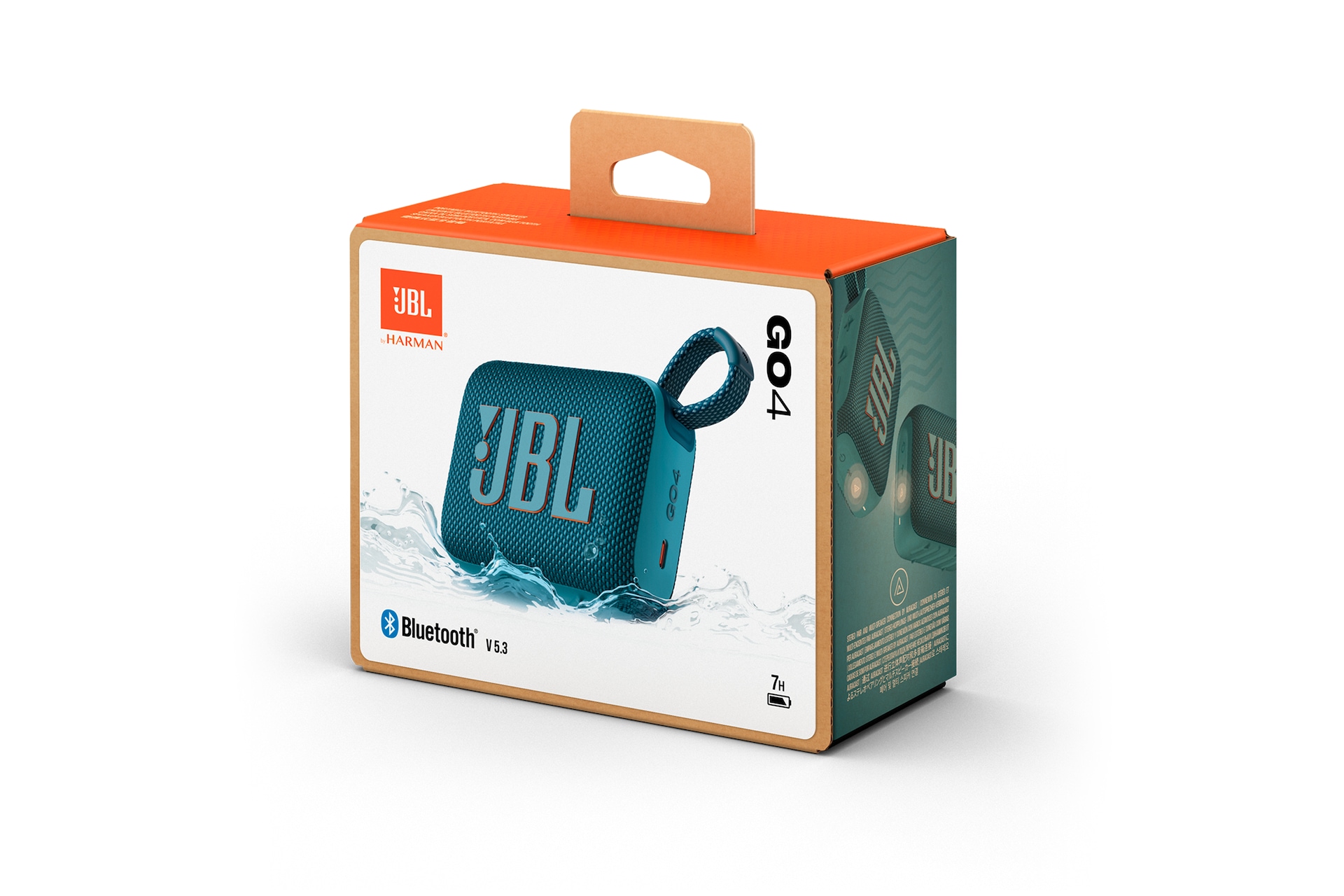 JBL Go 4 Portable Bluetooth Speaker Box-Rightview Blue 