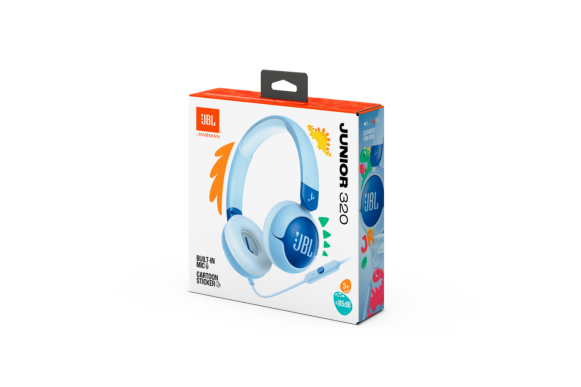 JBL JR 320 Kids Headphones, Purple Side Blue 