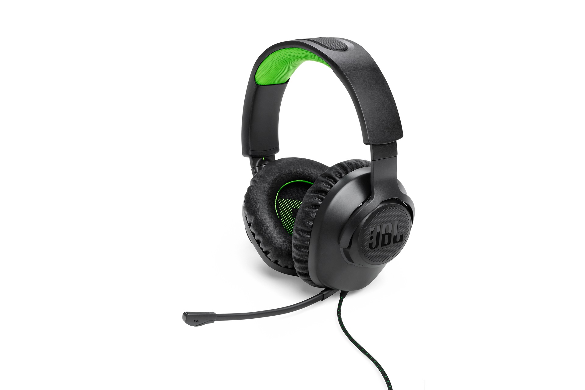 JBL Quantum 100X Console, Black &amp; Green Angle Black 