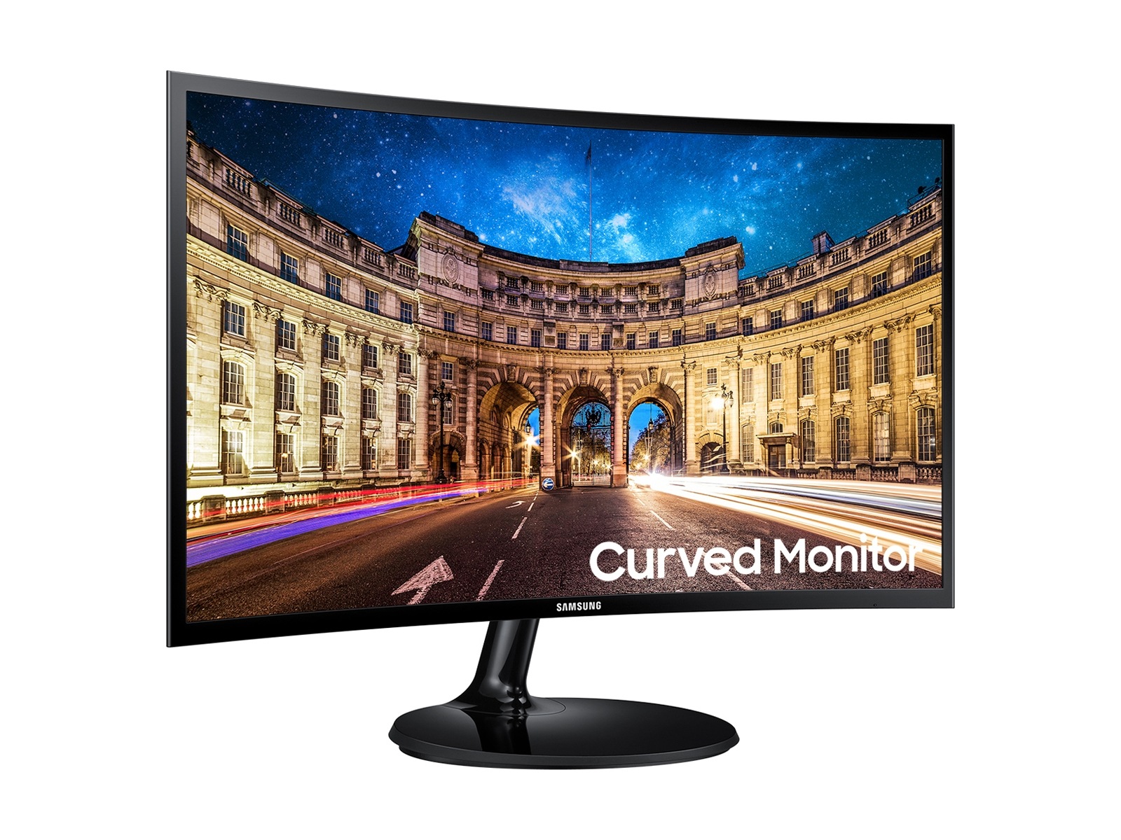 24" CF39 FHD AMD FreeSync Curved Monitor with Super Slim Design Side Transparent 