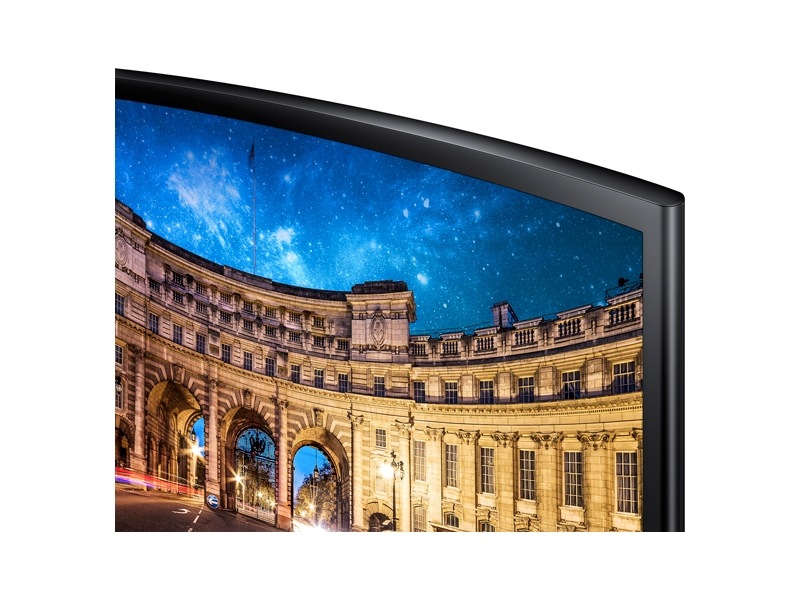 27" Essental Curved Monitor with the deeply immersive viewing experience Transparent