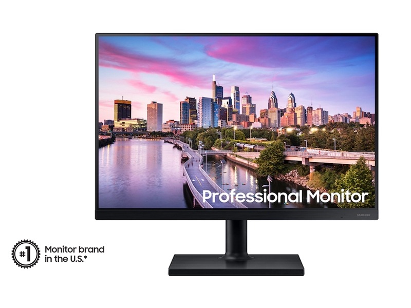 Samsung 24" T45F IPS Panel 16:10 Aspect Ratio Borderless Professional Monitor, цвет: Чёрный — фото 1
