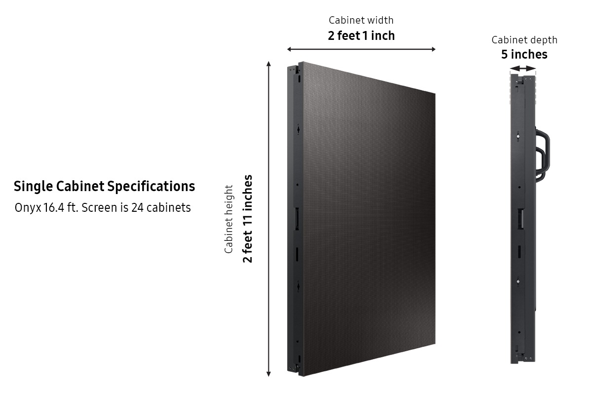 Onyx Cinema LED Display Screen Black