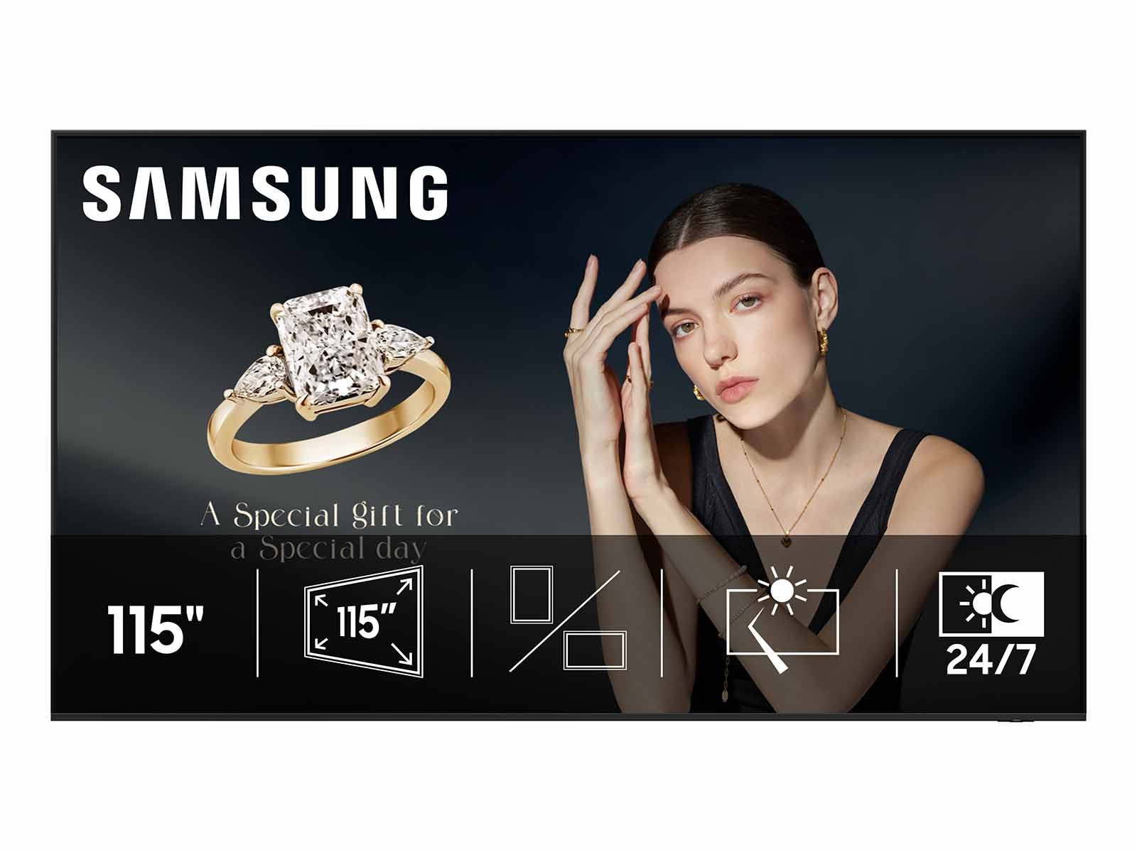 115 inch 4K UHD QHFX Smart Signage | Samsung Business