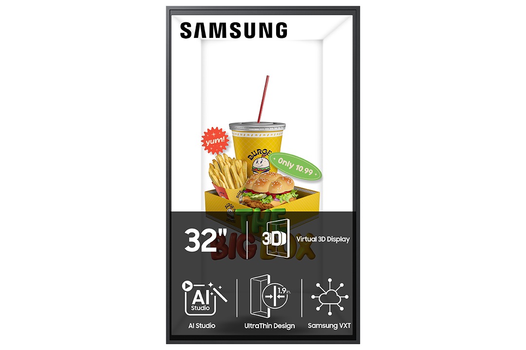 Spatial Signage 32 inch SMHX-P L-Perspective Black 