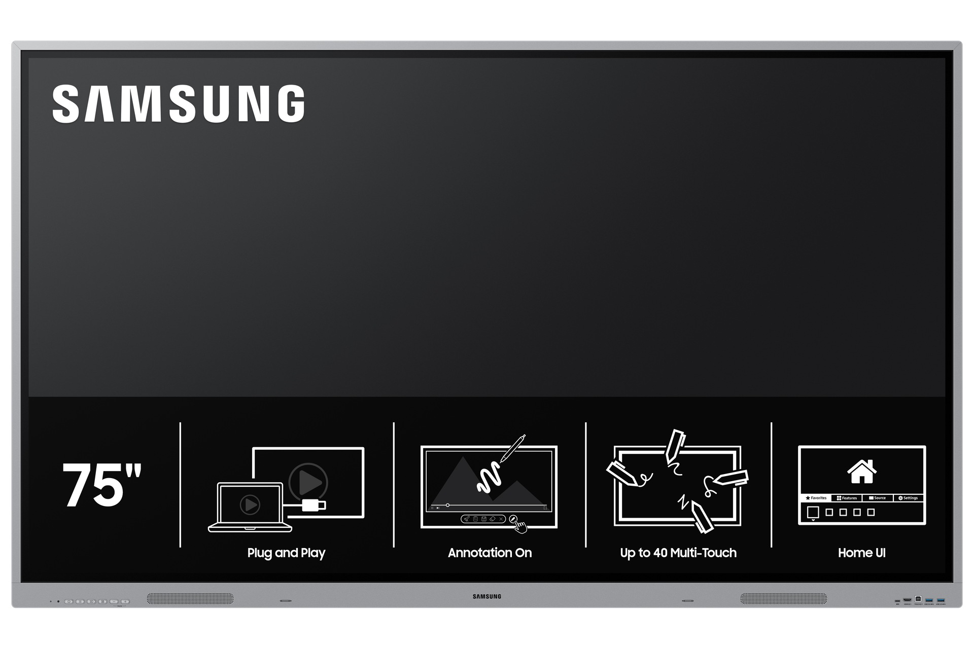 65" Interactive Display WEFX OS-Free Black