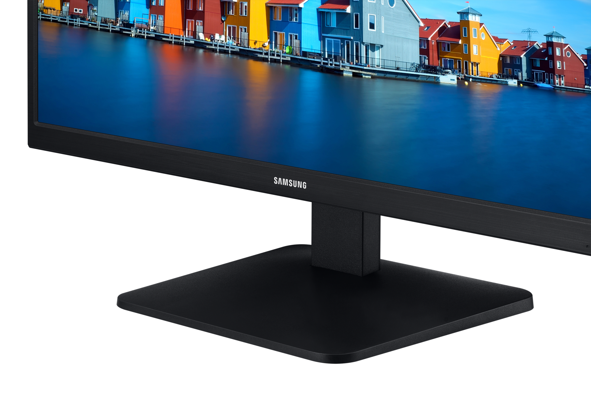 22" FHD Flat Monintor with Wide Viewing Angle Stand-Detail Black 