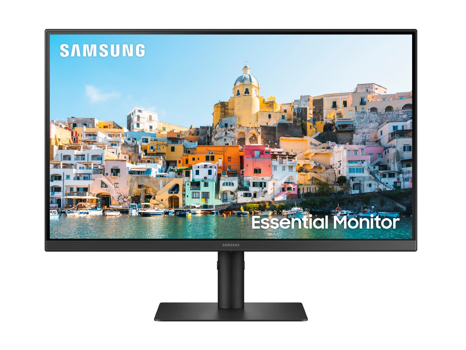 24" Essential Monitor S4 S40UA FHD USB-C Front2 Black 