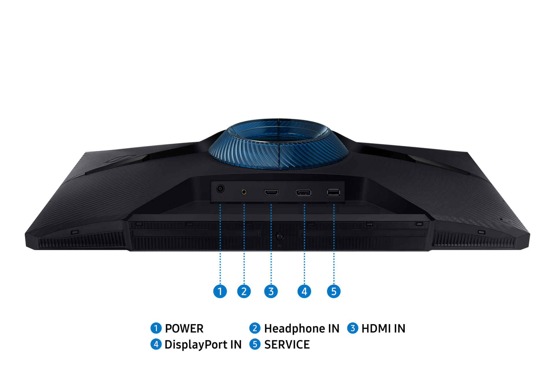 Odyssey G3 G30D FHD 180Hz Gaming Monitor Detail-Connectivity2 Black 