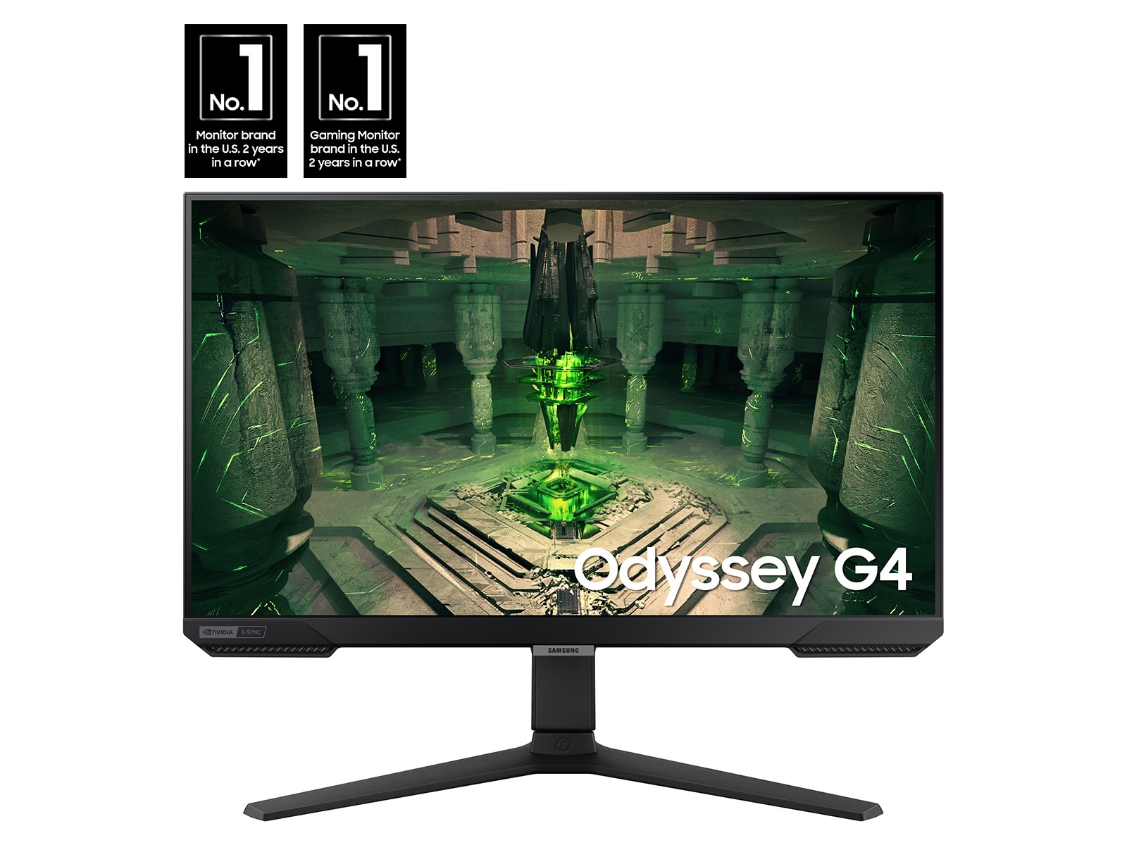 FHD monitor with IPS panel, 240Hz refresh rate and 1ms response time Black