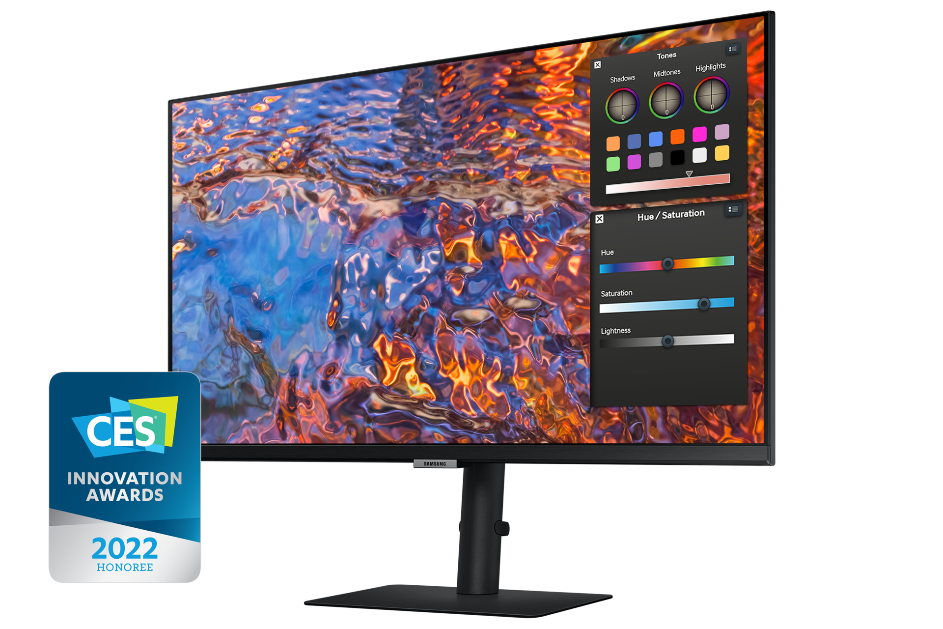 27" ViewFinity S8 S80PB 4K UHD IPS Monitor R-perspective1 Black 