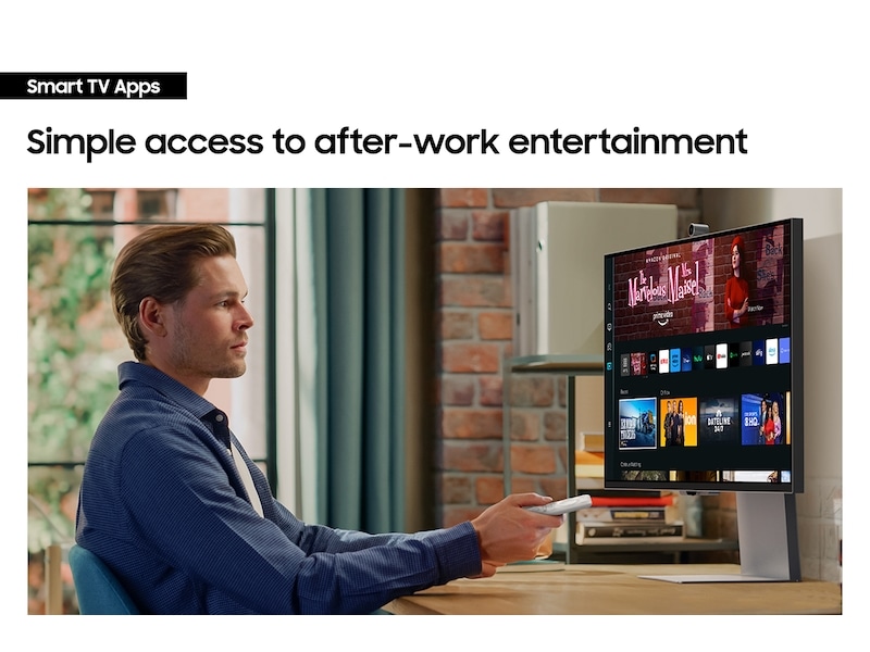 27" ViewFinity S9 5K IPS Smart Monitor with Matte Display, Ergonomic Stand and SlimFit Camera Tilt-Backward Light Gray 