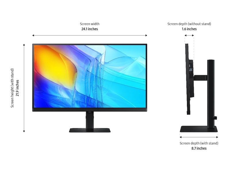[27 Íñch~ Víéw~Fíñí~tý S8 S~80D Blá~ck]