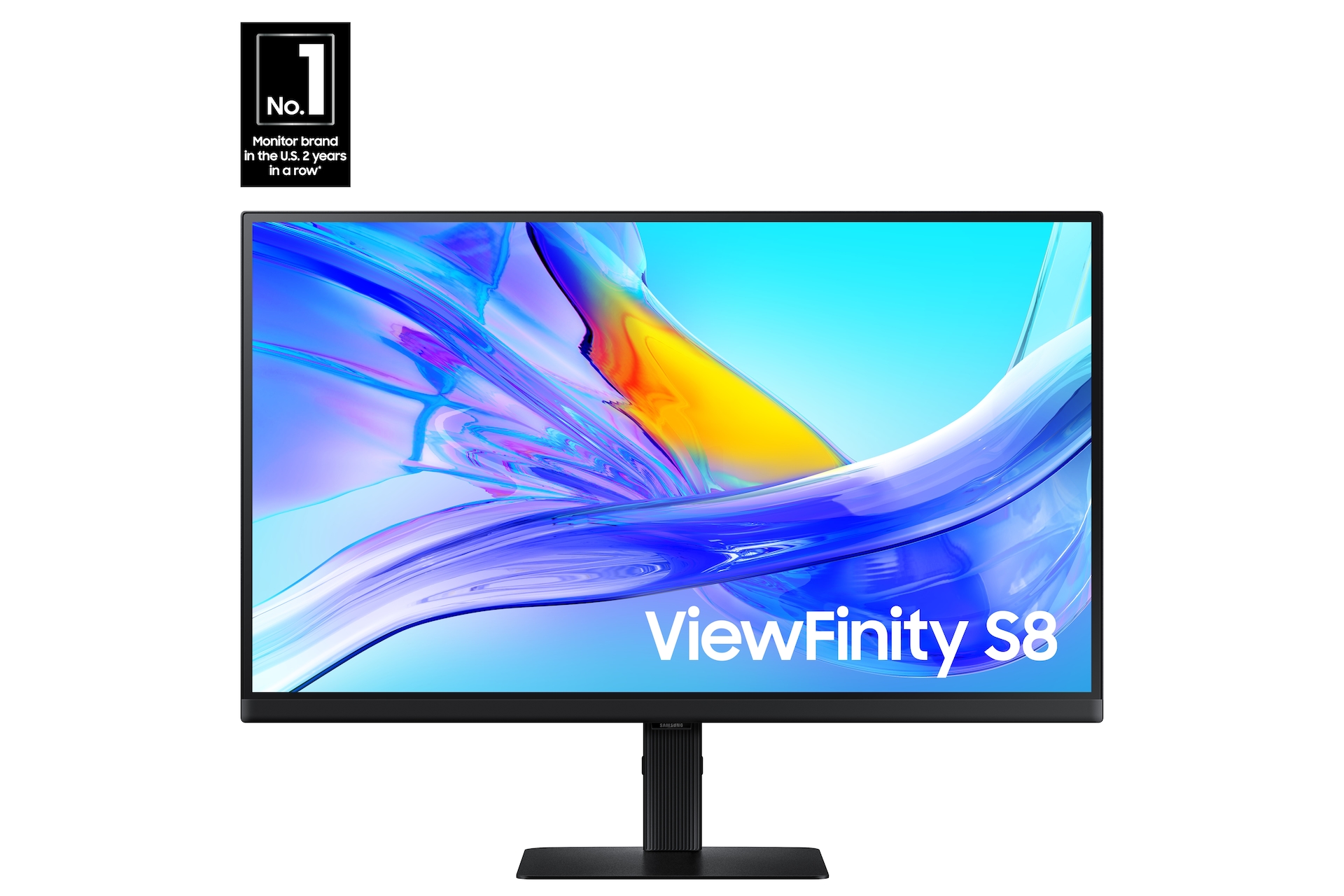 27" ViewFinity S8 (S80UD) 4K UHD HDR10 High Resolution Monitor with USB-C and Ergonomic Stand img