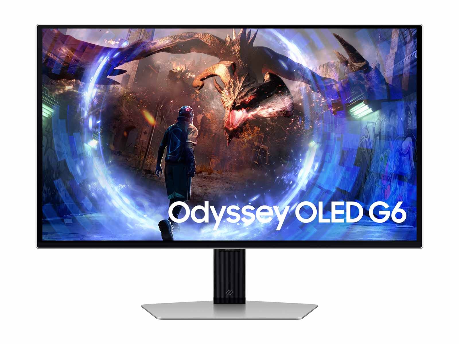 27&quot; Odyssey OLED G6 (G60SD) QHD 360Hz 0.03ms FreeSync™Premium Pro Gaming Monitor with Sleek Metal Design Silver