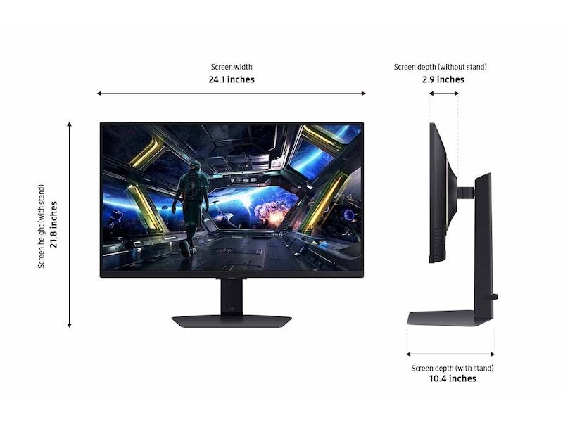 27” Odyssey G7 (G70D) 4K UHD IPS 144Hz 1ms(GtG) G-Sync Compatible Smart Gaming Monitor