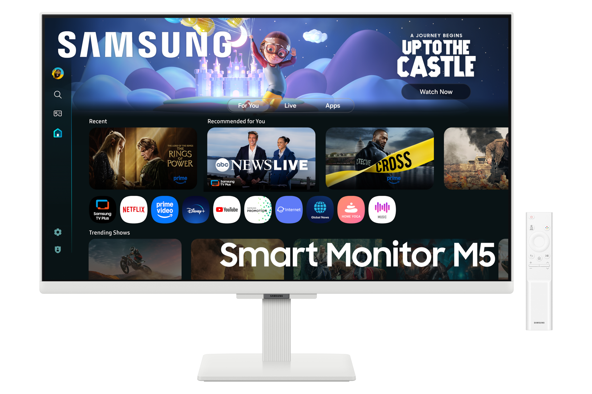 Smart Monitor M5 M50F FHD Front13 White 