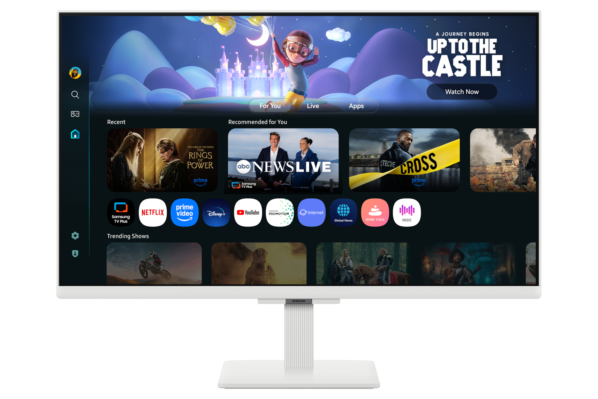 Smart Monitor M5 M50F FHD Front2 White 