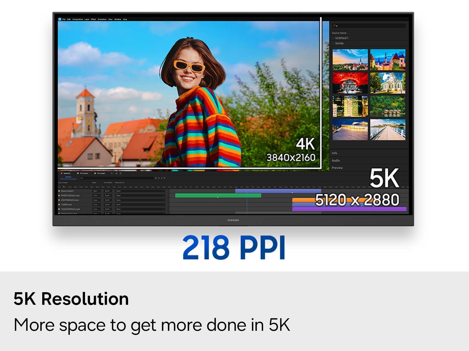 A crisp, colorful 4K UHD scene on the Samsung ViewFinity S8 S80HF monitor.