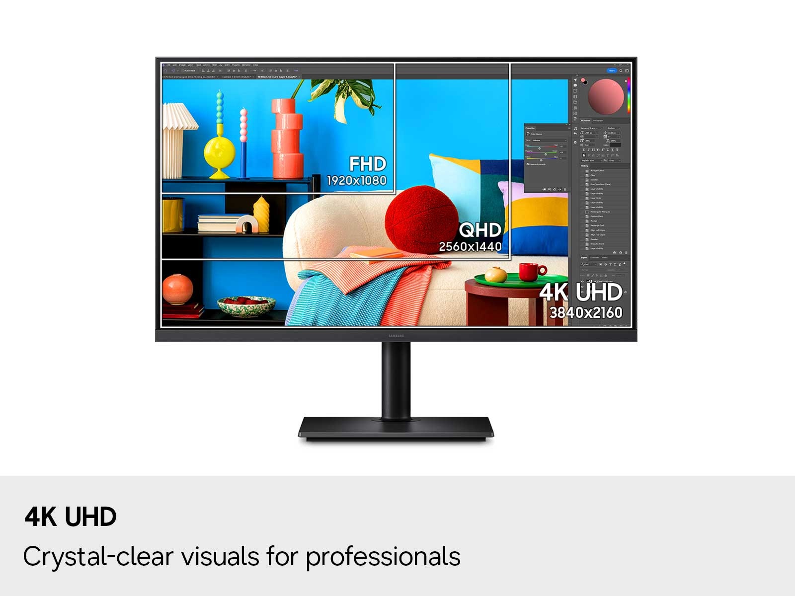 27 ViewFinity S8 S80H 4K UHD High Resolution Monitor Black