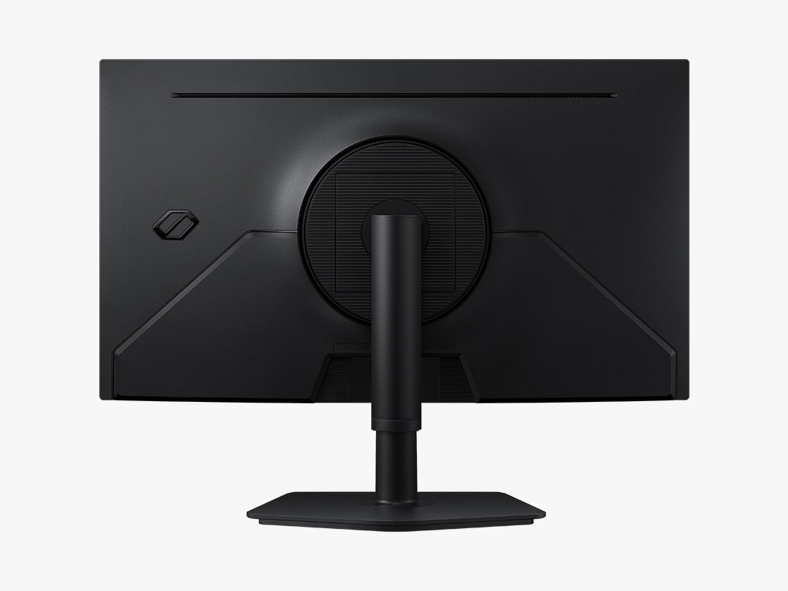 A back product shot of the Odyssey OLED G7 G70SH gaming monitor.