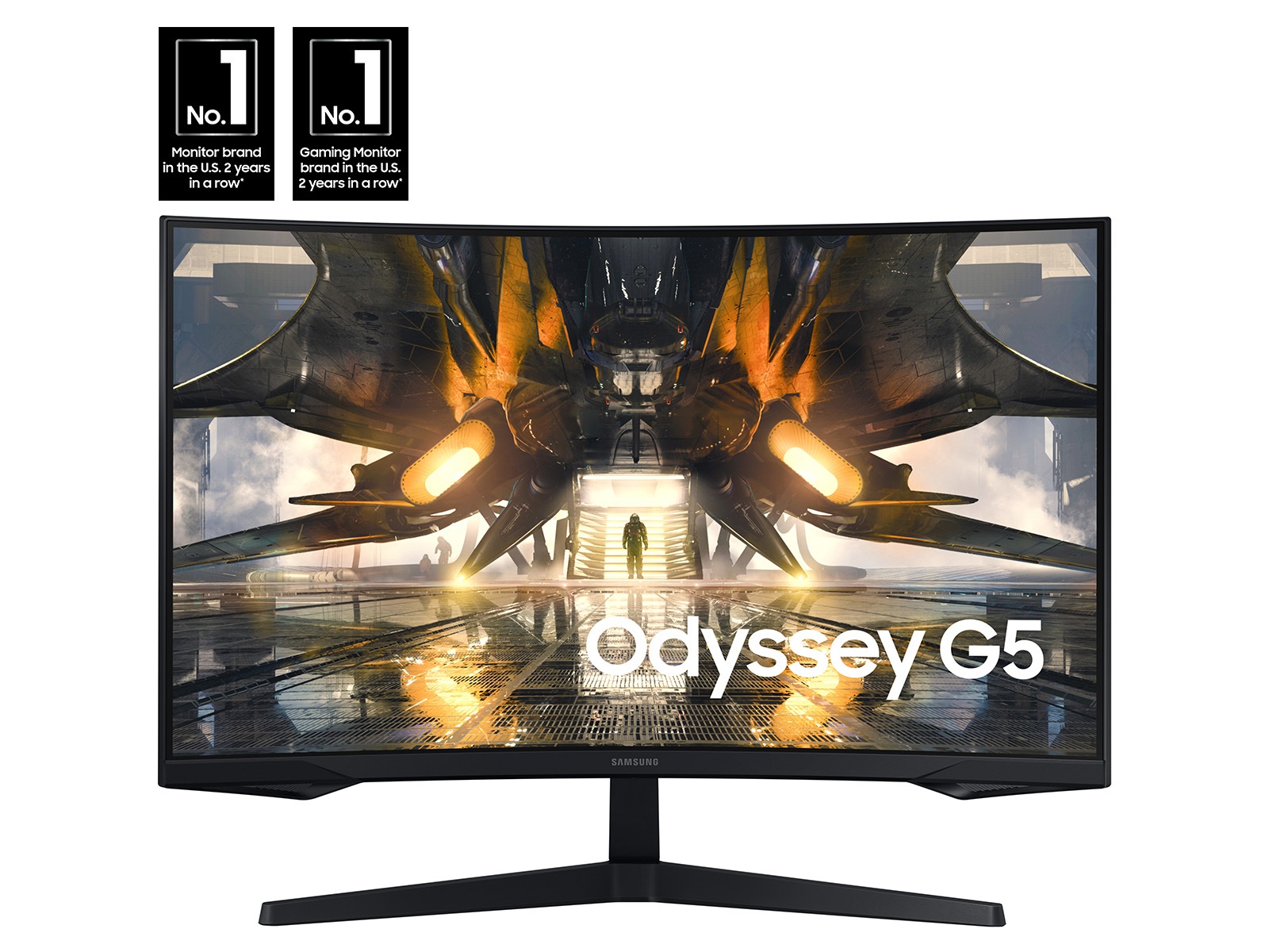 32” Odyssey G55A WQHD 165Hz 1ms(MPRT) HDR10 Curved Gaming Monitor