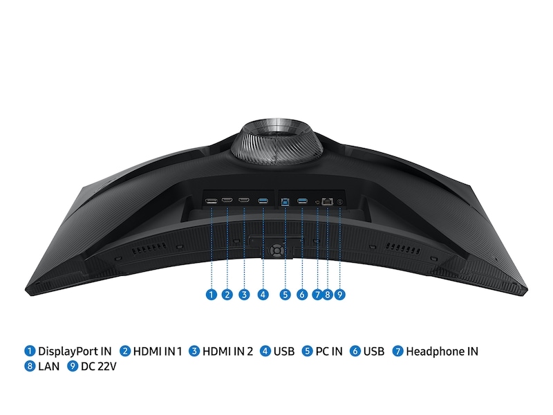 32"/27" Gaming Monitor With QHD resolution and 240hz refresh rate Back-Dynamic-Left Black 