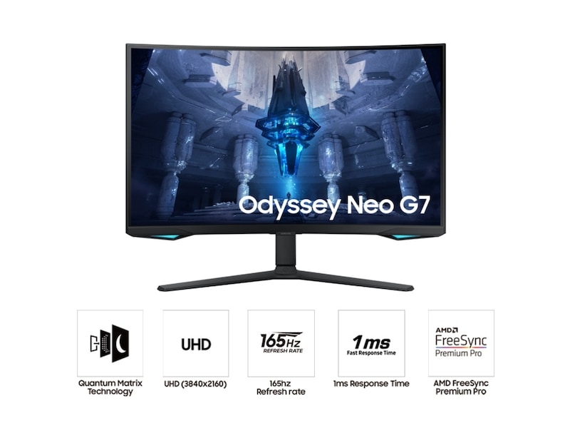 32" UHD monitor with Quantum Mini-LED and 165Hz refresh rate Back-Light-Off Black 