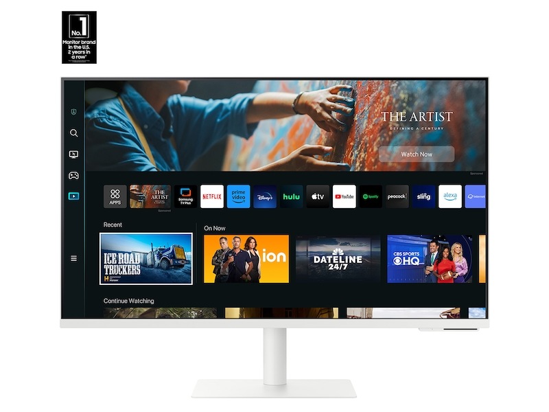 Samsung 32" M70C Smart Monitor 4K UHD with Streaming TV USB-C and Ergonomic Stand, цвет: Белый — фото 2