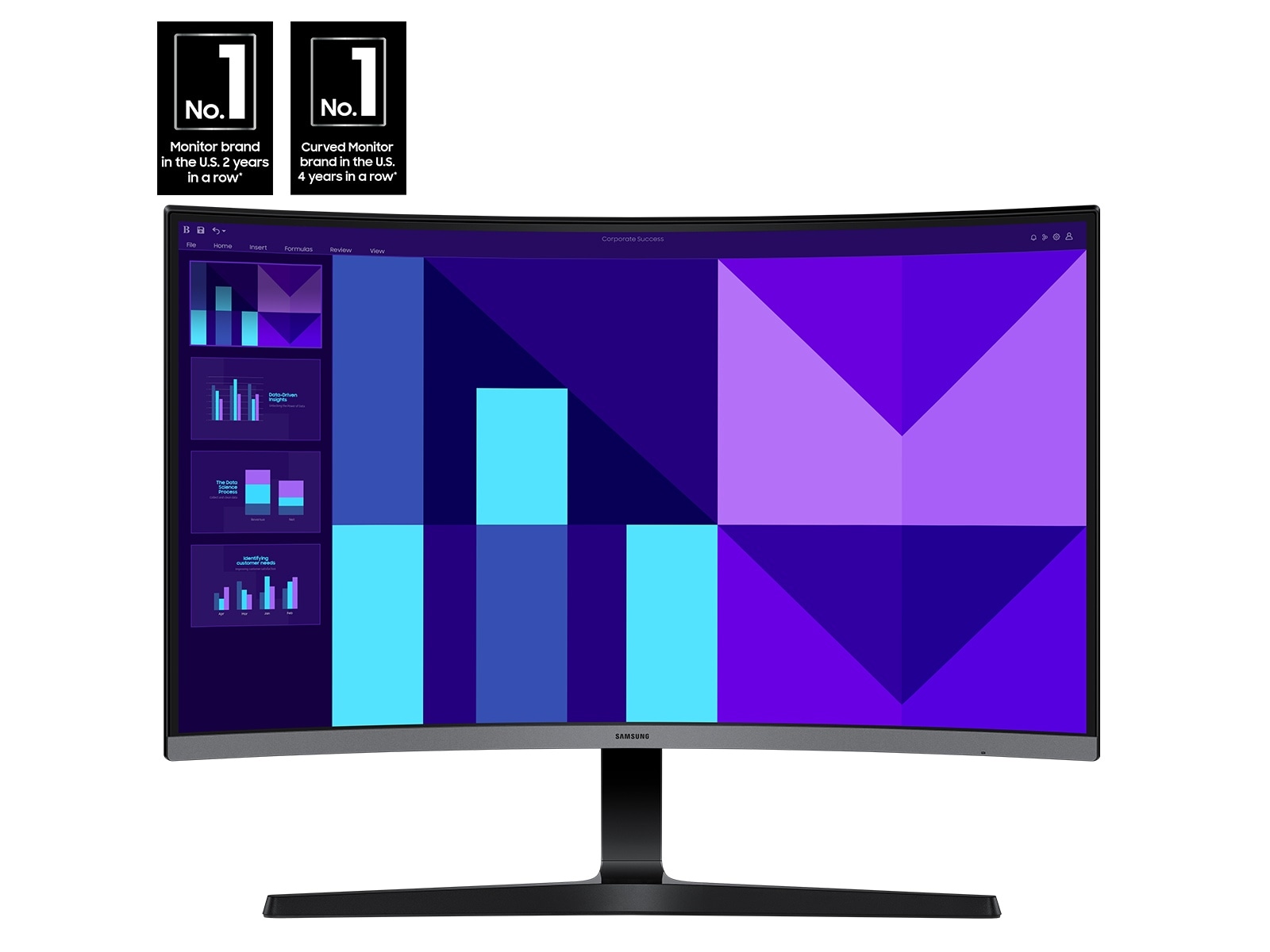 32" S3 (S39GD) FHD 100Hz Curved Monitor with Speakers img