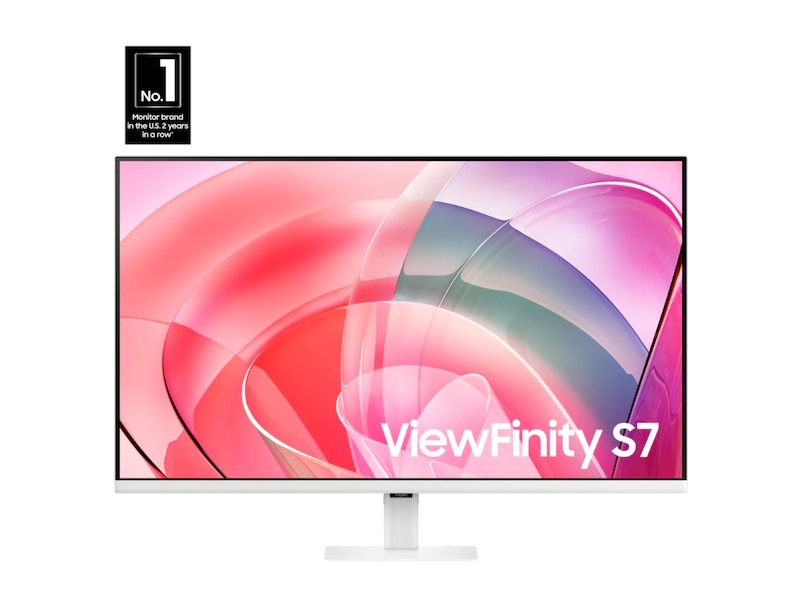 Samsung 32" ViewFinity S7 (S70D) 4K Uhd HDR10 High Resolution Monitor, цвет: Белый — фото 2
