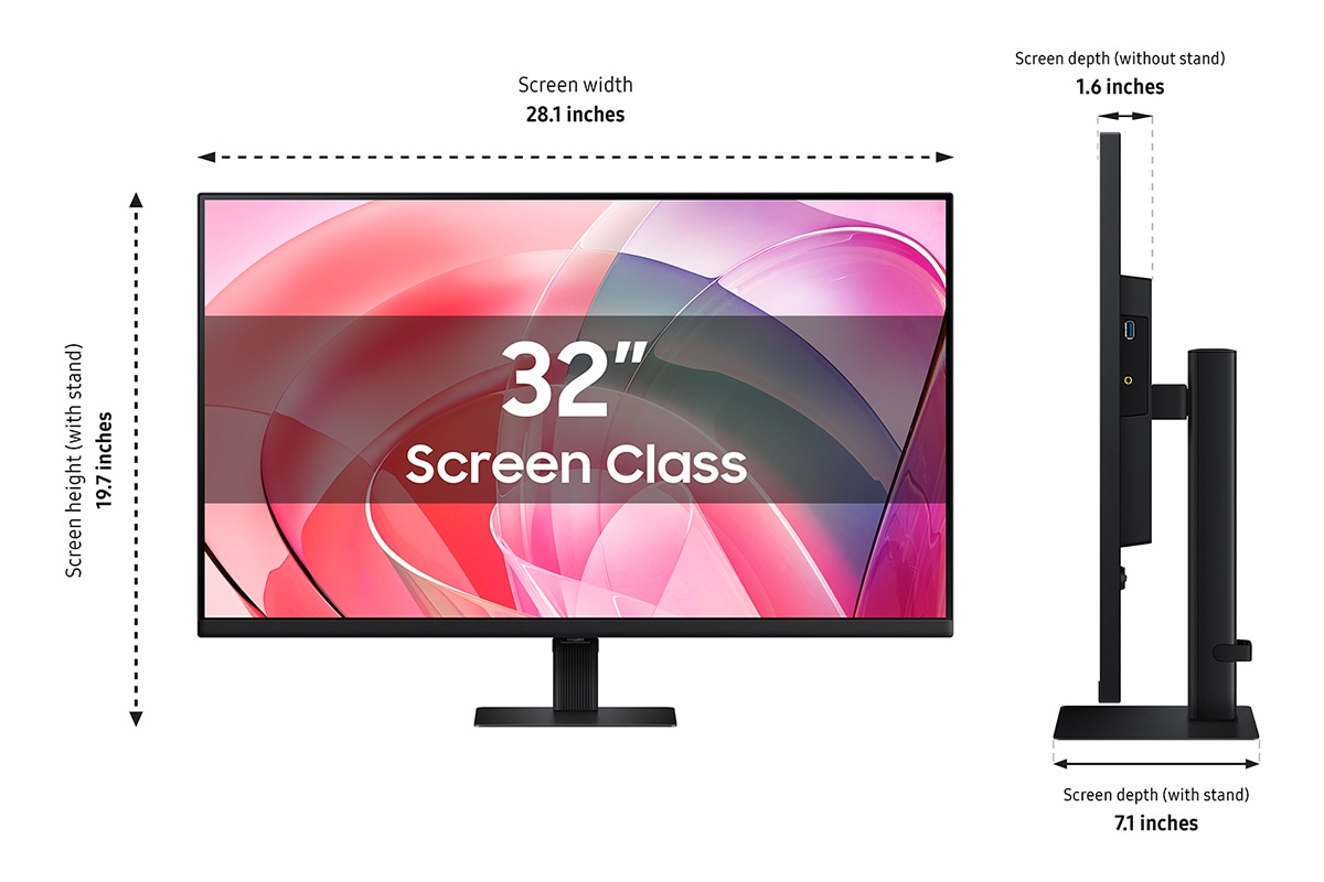 32 Inch ViewFinity S7 S70D Black