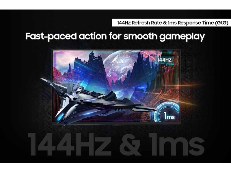 32” Odyssey G7 (G70D) 4K UHD IPS 144Hz 1ms(GtG) G-Sync Compatible Smart Gaming Monitor