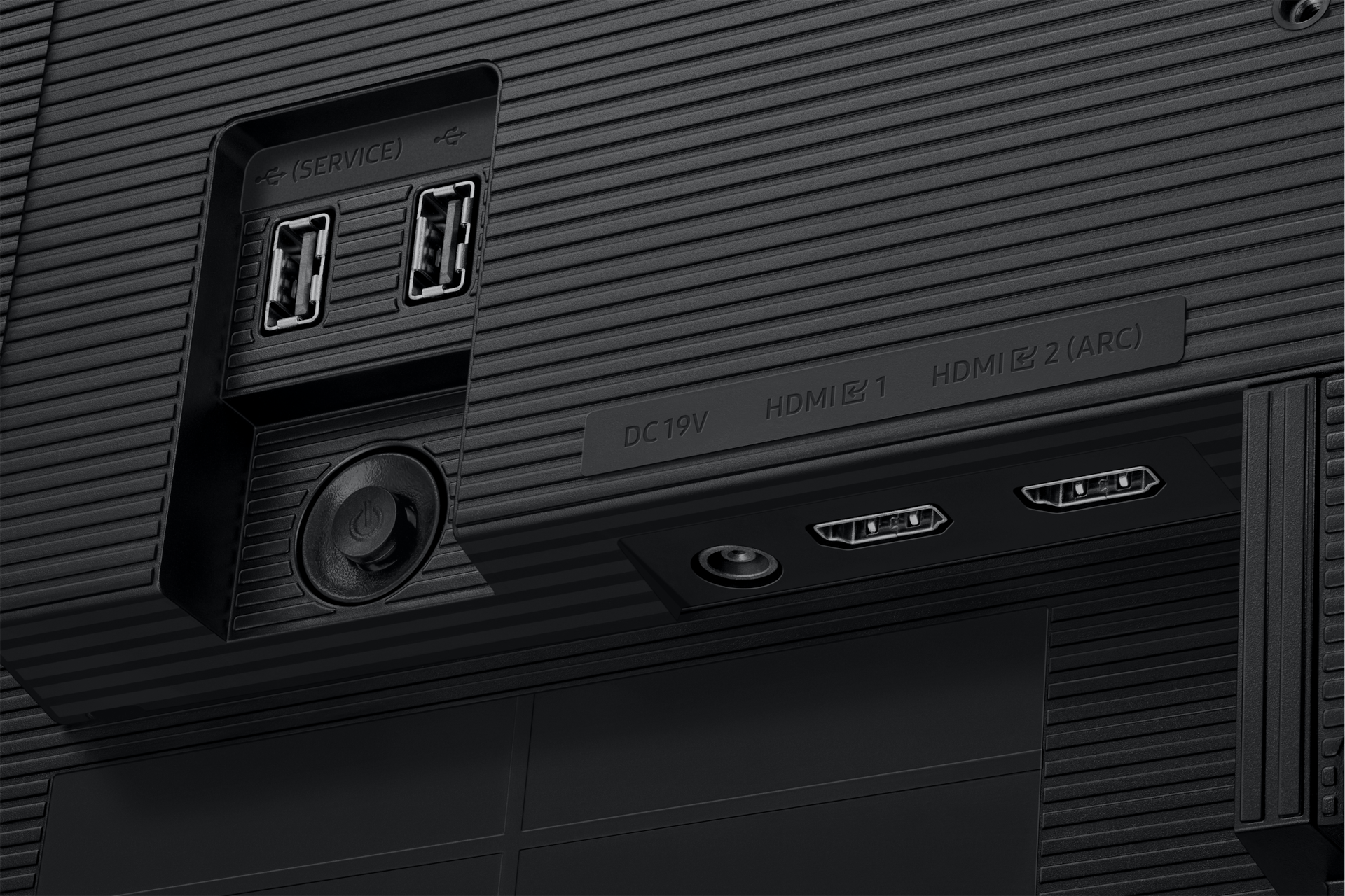 Smart Monitor M5 M50F FHD (Black) Detail-Connectivity1 Black 
