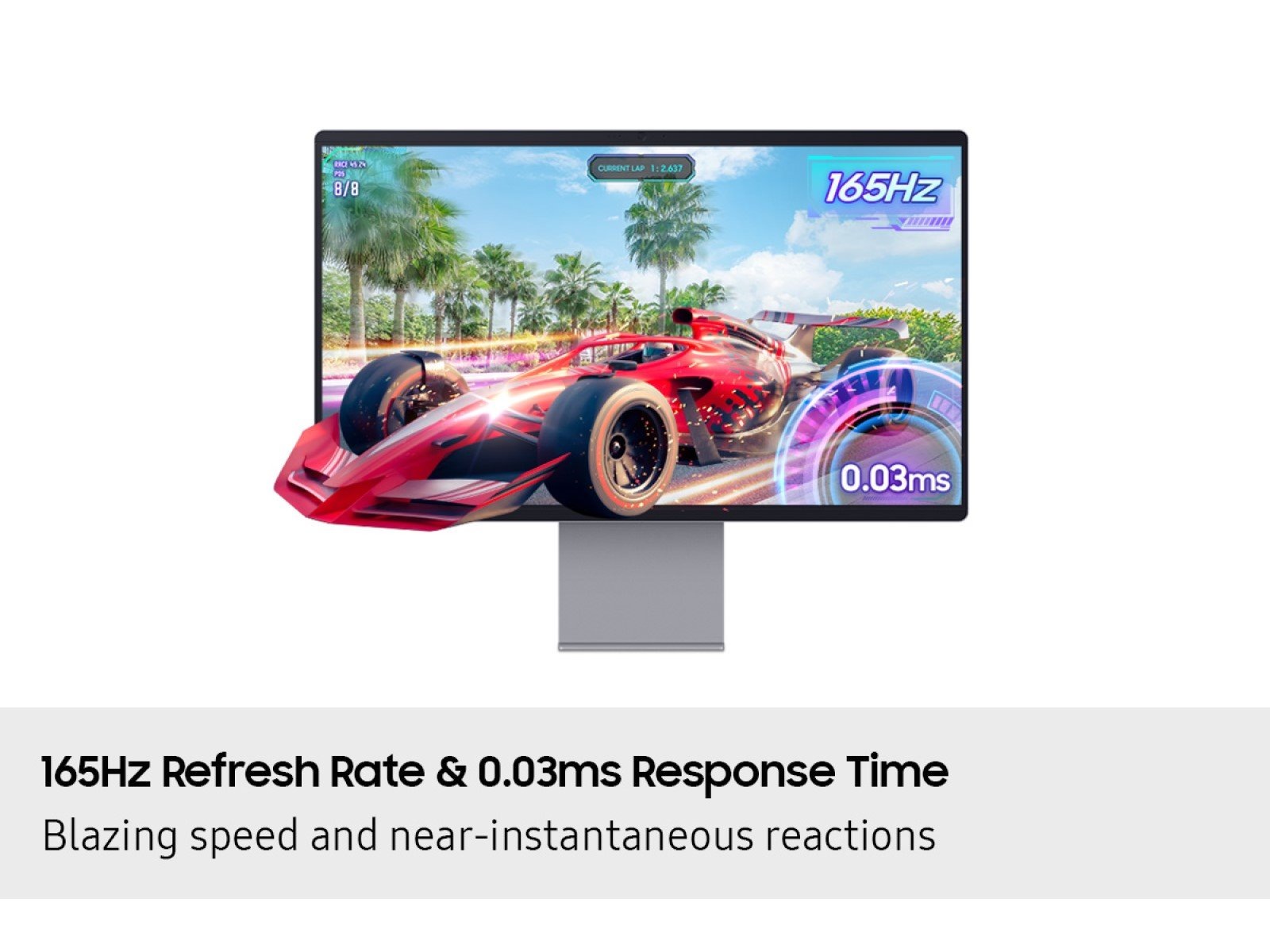 32 Inch Smart Monitor M9 M90SF 4K | OLED | 165Hz | G-Sync Compatible | Samsung Vision AI Silver