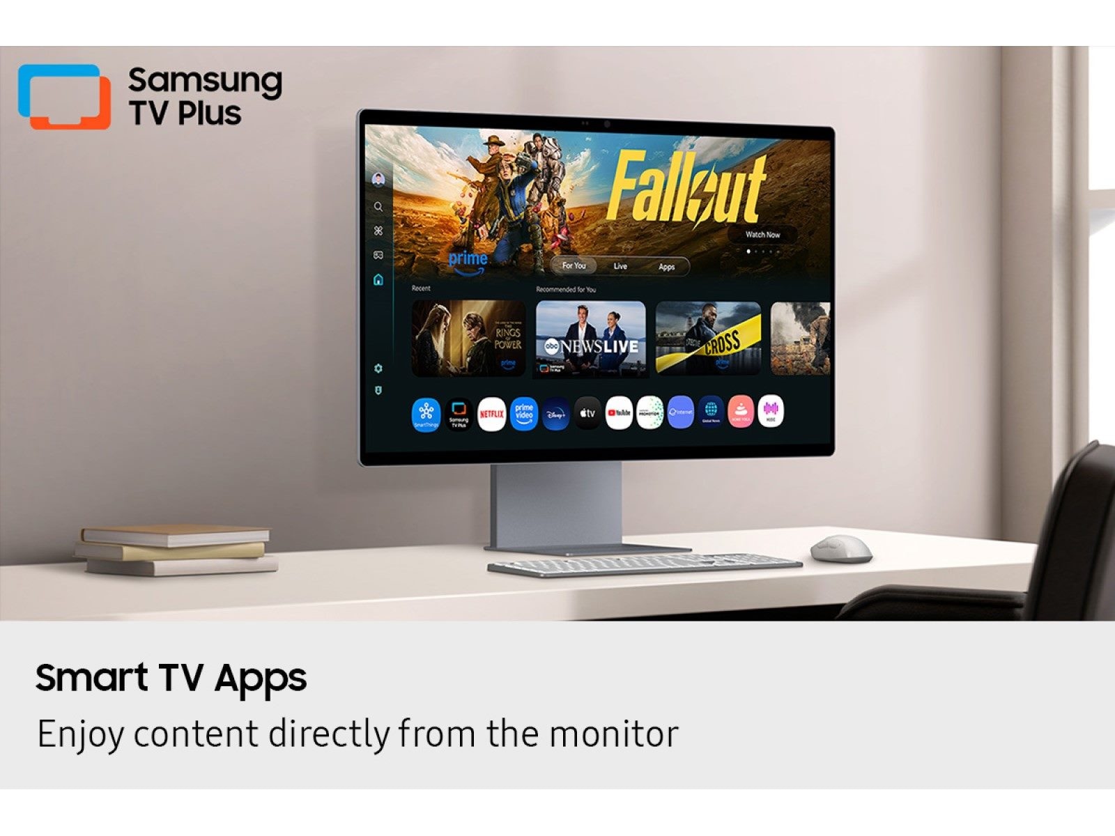32 Inch Smart Monitor M9 M90SF 4K | OLED | 165Hz | G-Sync Compatible | Samsung Vision AI Silver
