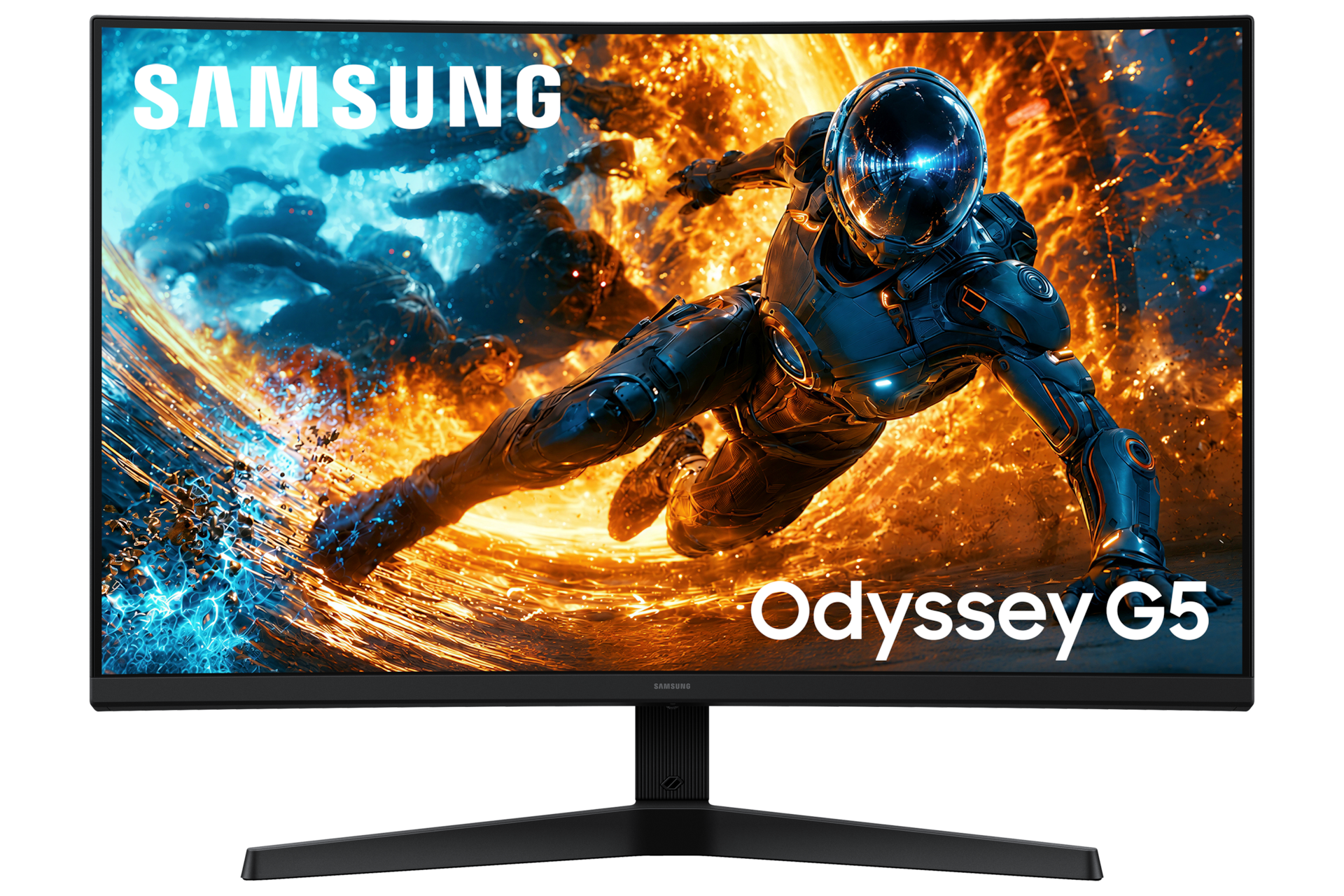 Odyssey G5 G55H QHD 180Hz Gaming Monitor Front2 Black 