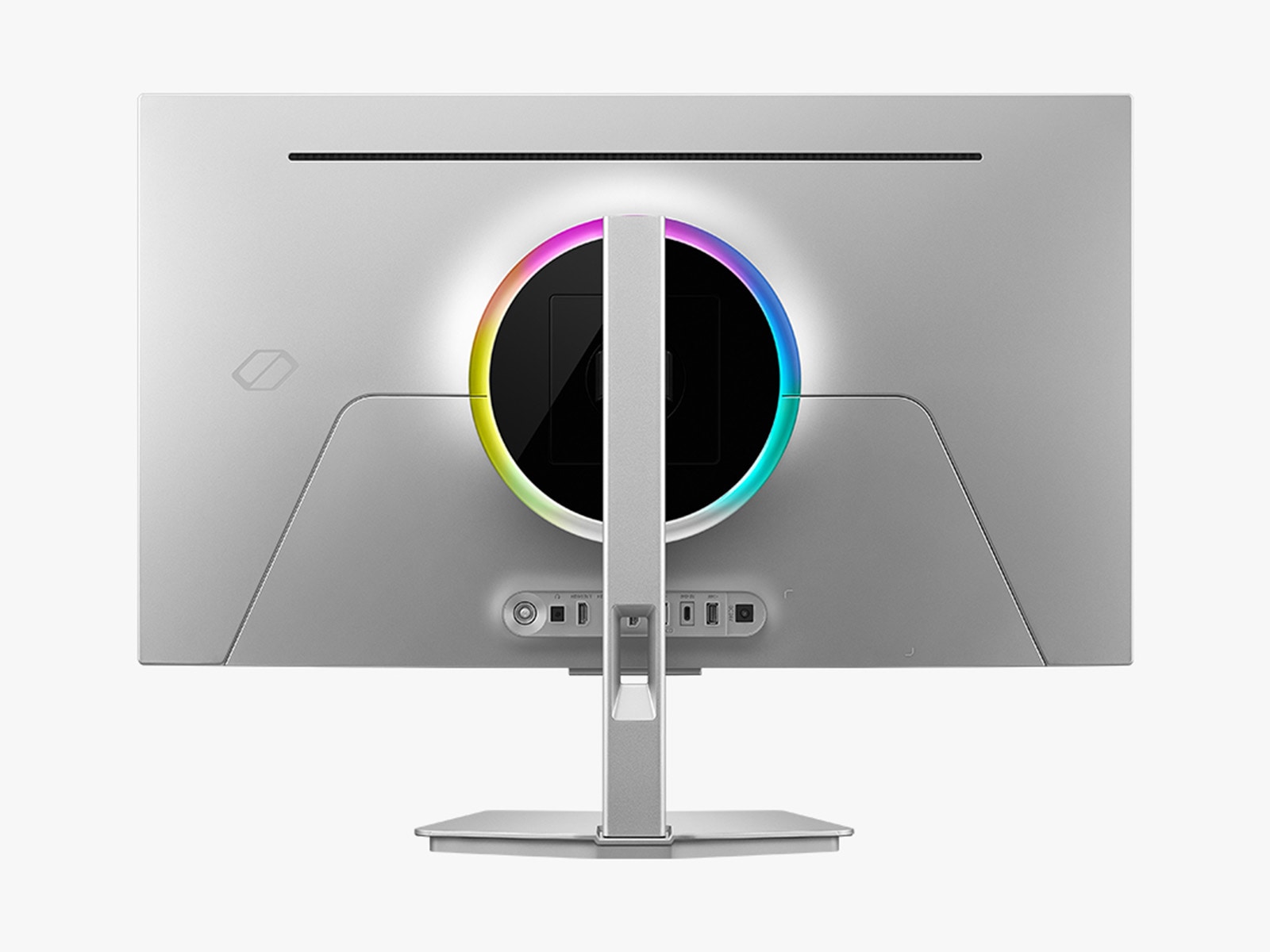A back view of the Samsung 32 Inch Odyssey OLED G8 G80SH.
