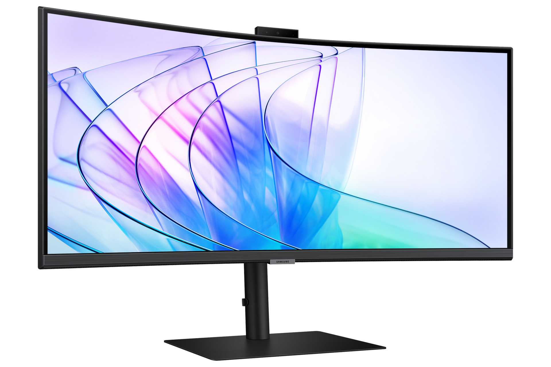 34" ViewFinity S6 S65VC Ultra WQHD Webcam Monitor L-perspective Black 