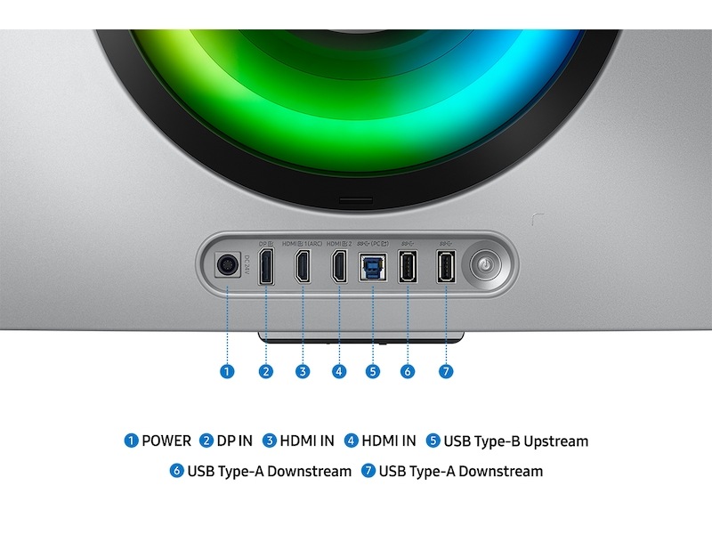 34" Odyssey OLED G8 (G85SD) Ultra-WQHD 175Hz 0.03ms Curved Gaming Monitor Silver