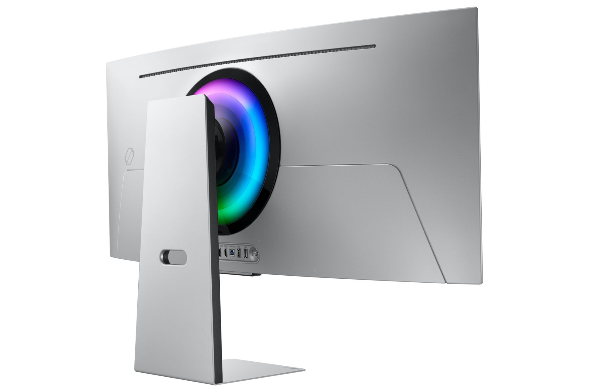 Odyssey OLED G8 G85SD Ultra WQHD 175Hz Gaming Monitor Back-Dynamic-Left Silver 