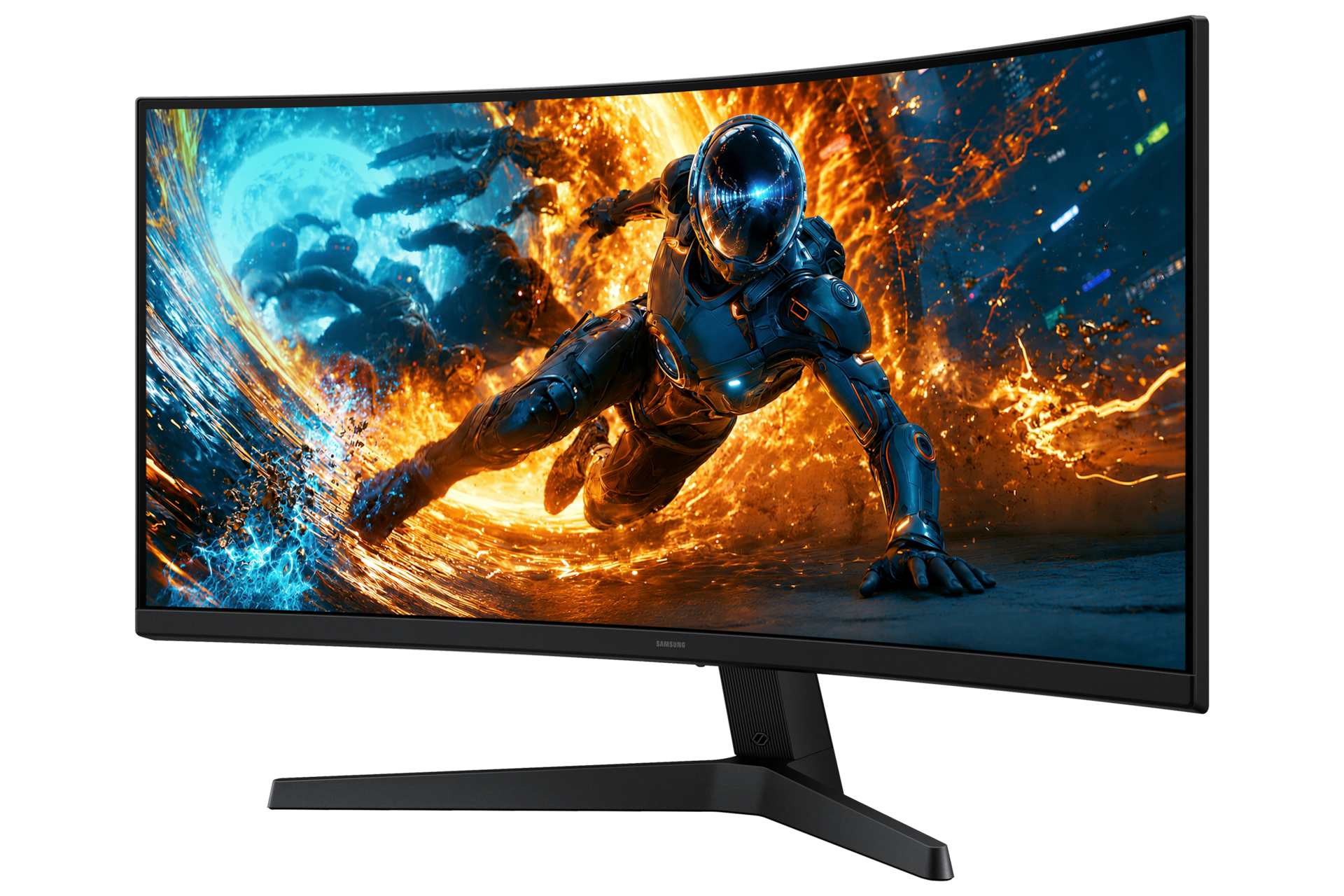 Odyssey G5 G55H Ultra WQHD 180Hz Gaming Monitor R-perspective Black 