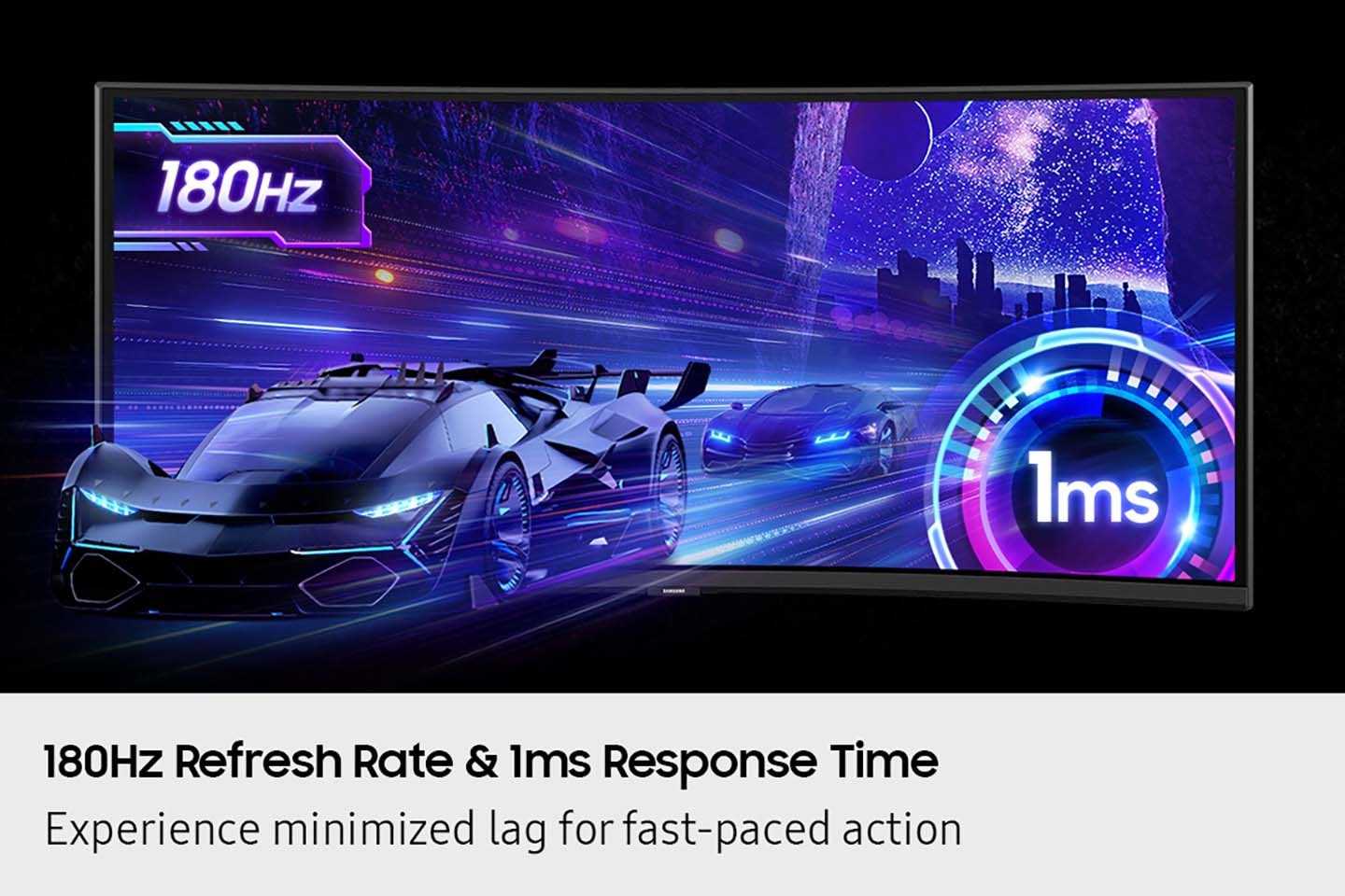 40 Odyssey G7 G75F WUHD 180Hz Curved Gaming Monitor Black