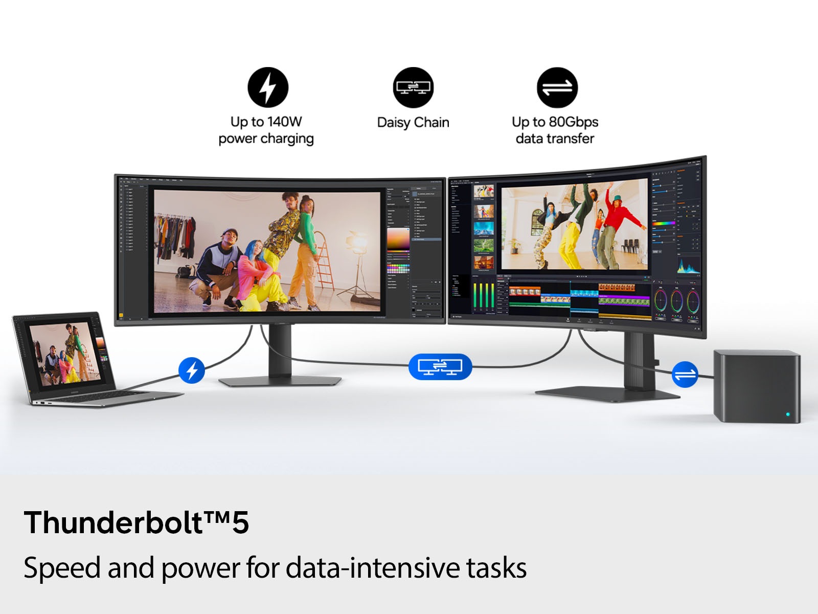 Samsung 40 Inch ViewFinity S8 S85TH 5K2K Curved Monitor (2026), цвет: Чёрный — фото 4